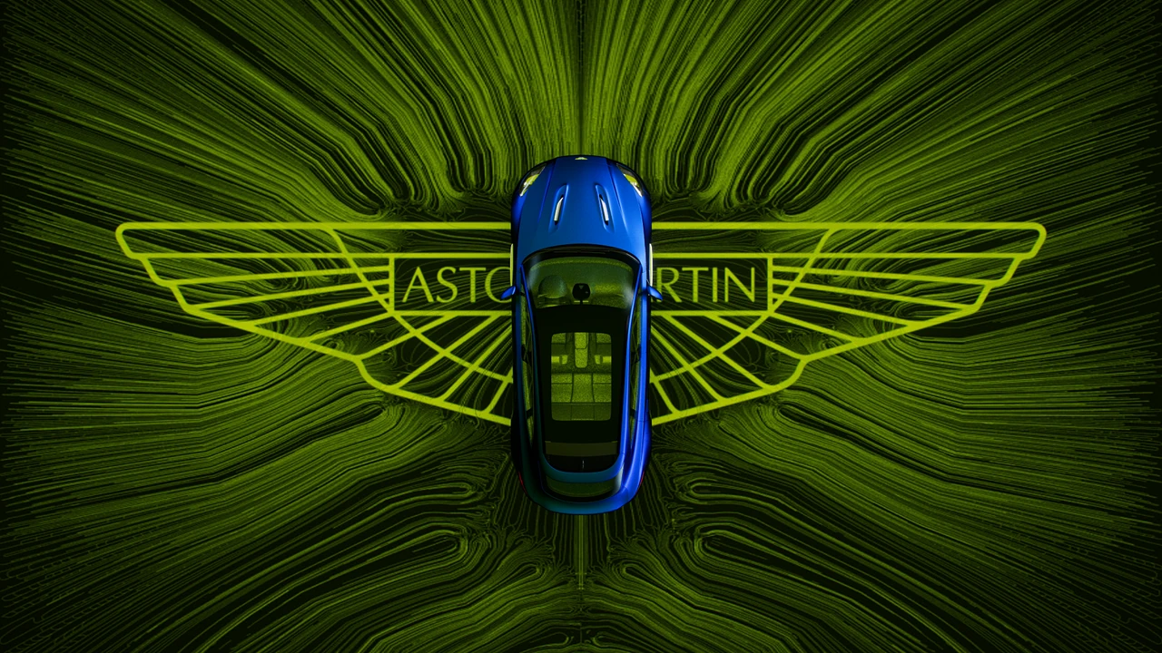 Aston Martin DBX707 water simulation