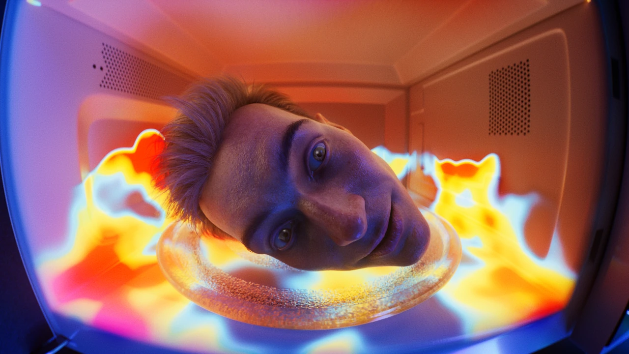 Microwave scene artwork