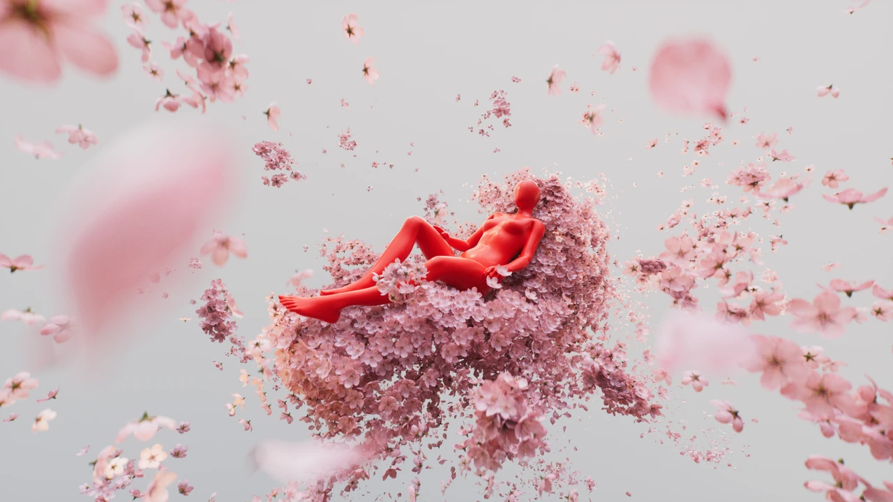 JAL Sakura seated artwork three