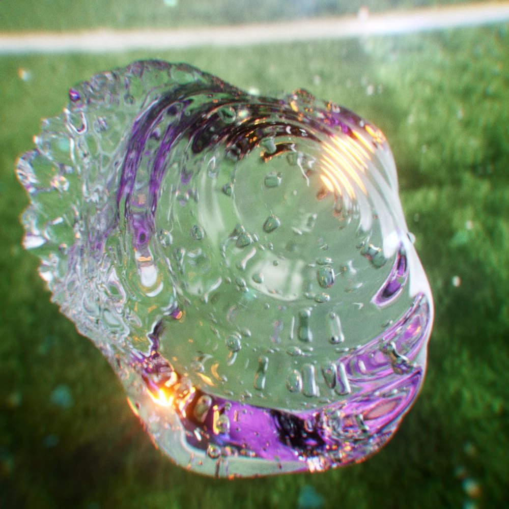 Nike boot close-up with water drops