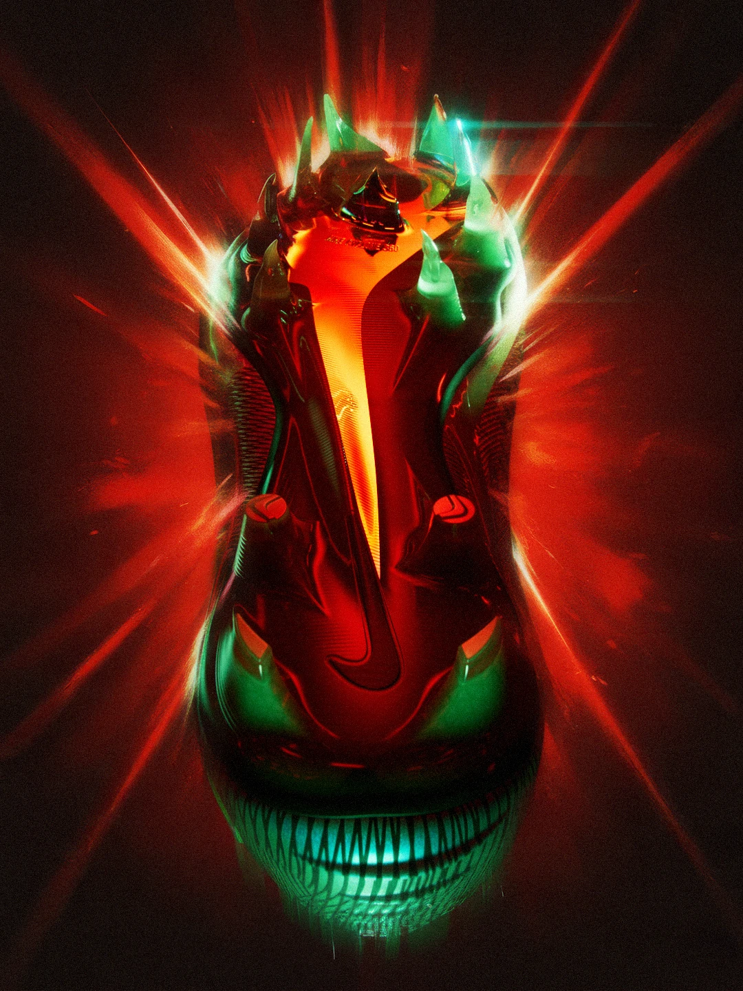 Nike Phantom boots and ball, view three